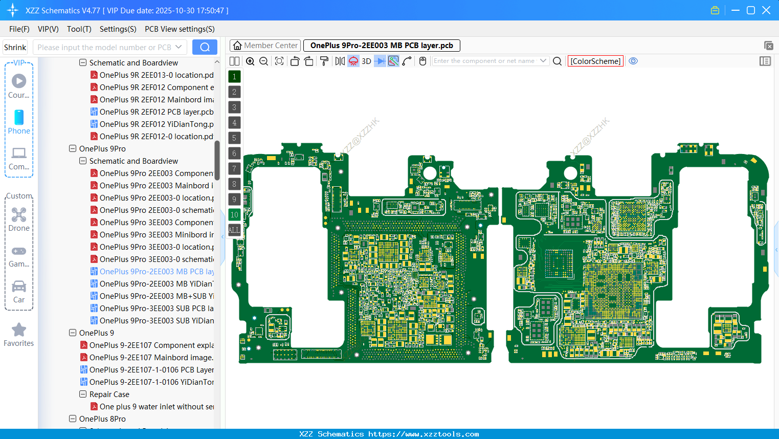 OnePlus 9Pro-2EE003 MB PCB Layer